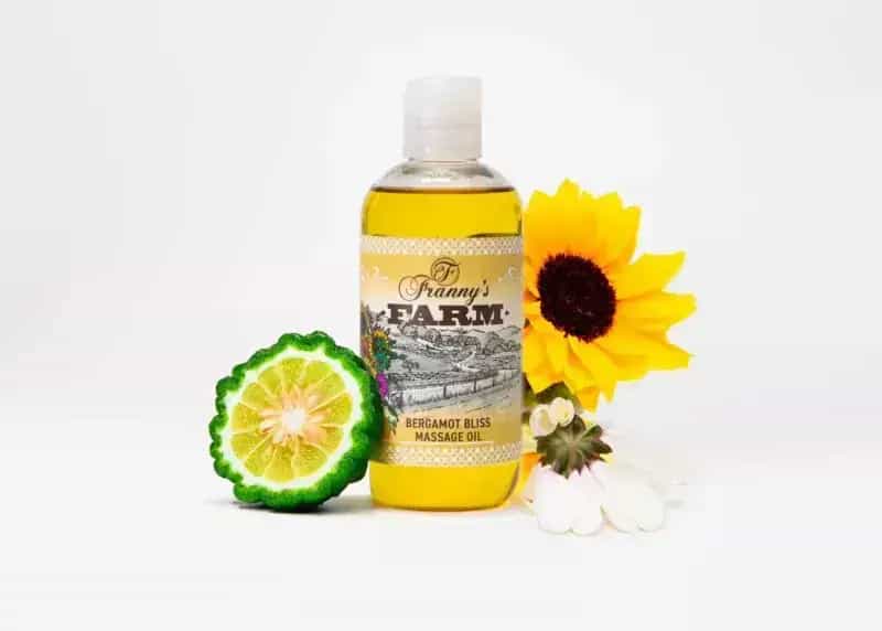 Franny's Farm: Bergamot Bliss Massage Oil- Zero THC